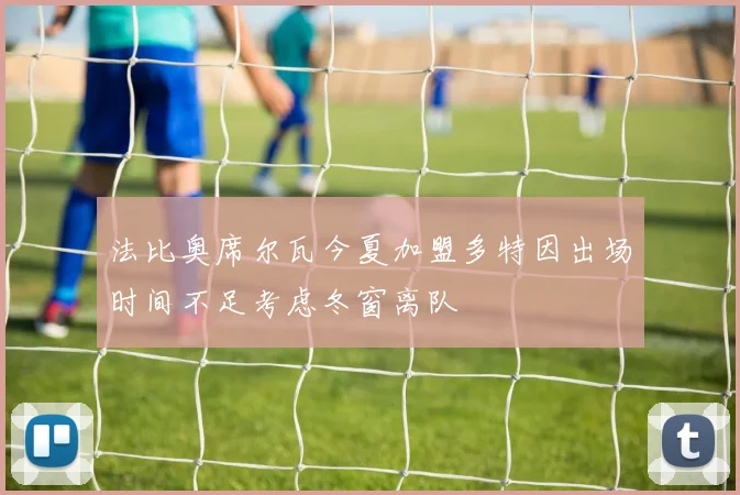 法比奥席尔瓦今夏加盟多特因出场时间不足考虑冬窗离队